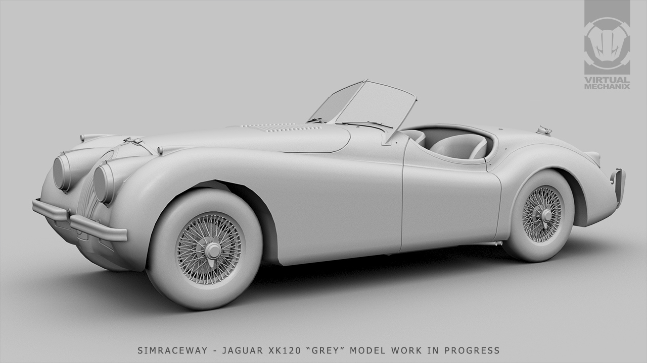 3D Exterior Jaguar XK120