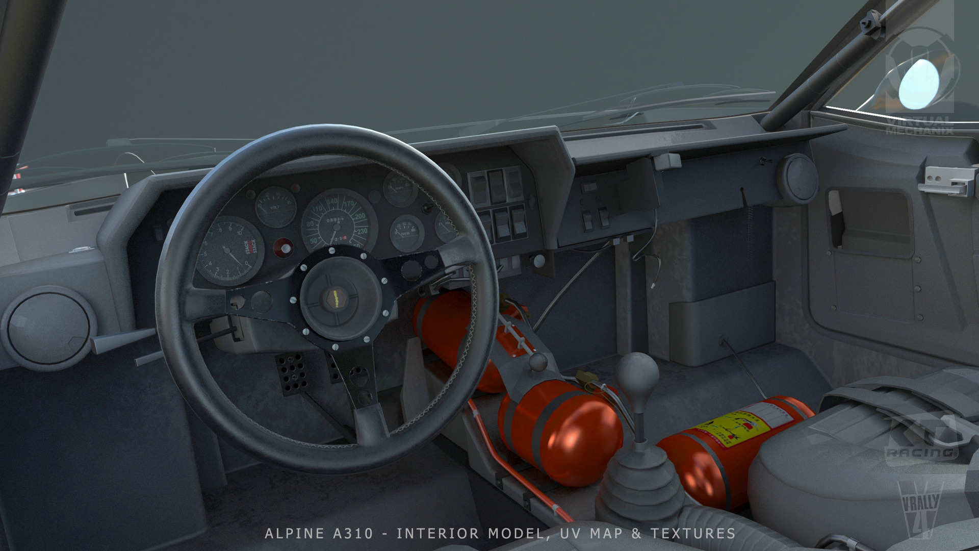 VR4 Alpine A310 Interior 3D