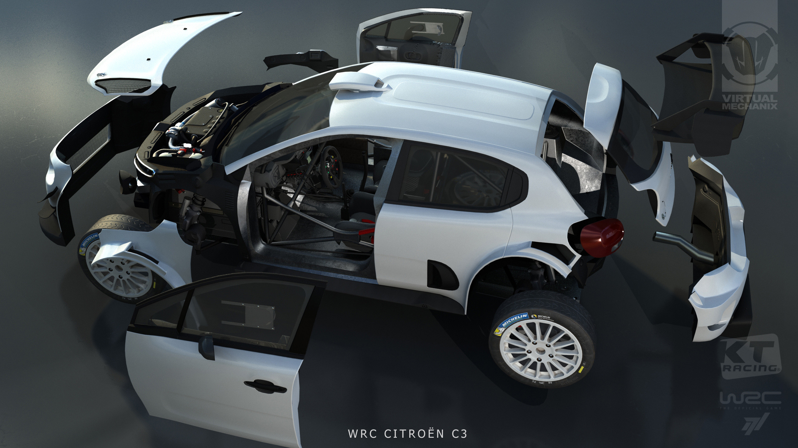 WRC7 Citroen C3 Exploded View