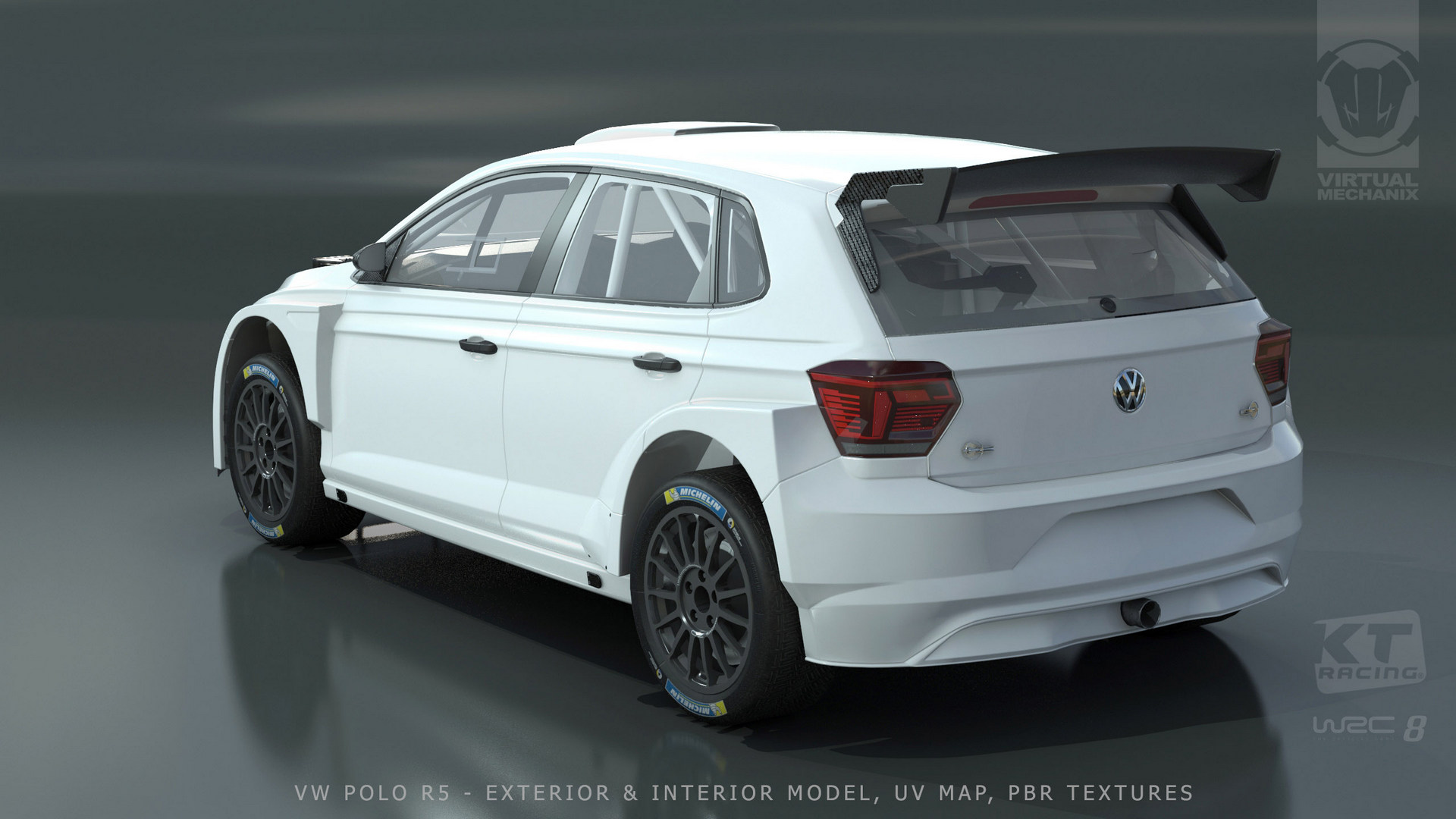 3D WRC8 VW Polo Exterior Model